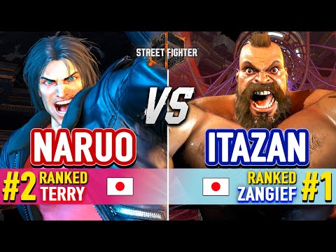 SF6 🔥 NARUO (#2 Ranked Terry) vs ITAZAN (#1 Ranked Zangief) & INABA (Zangief) 🔥 High Level Gameplay
