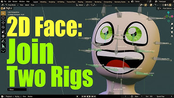 Merge This Smooth Blender 2D Face Rig with your Character