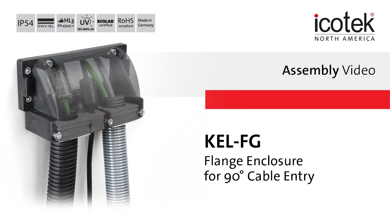 KEL-FG Split Flange Enclosure for 90° Feed-in of Cables with