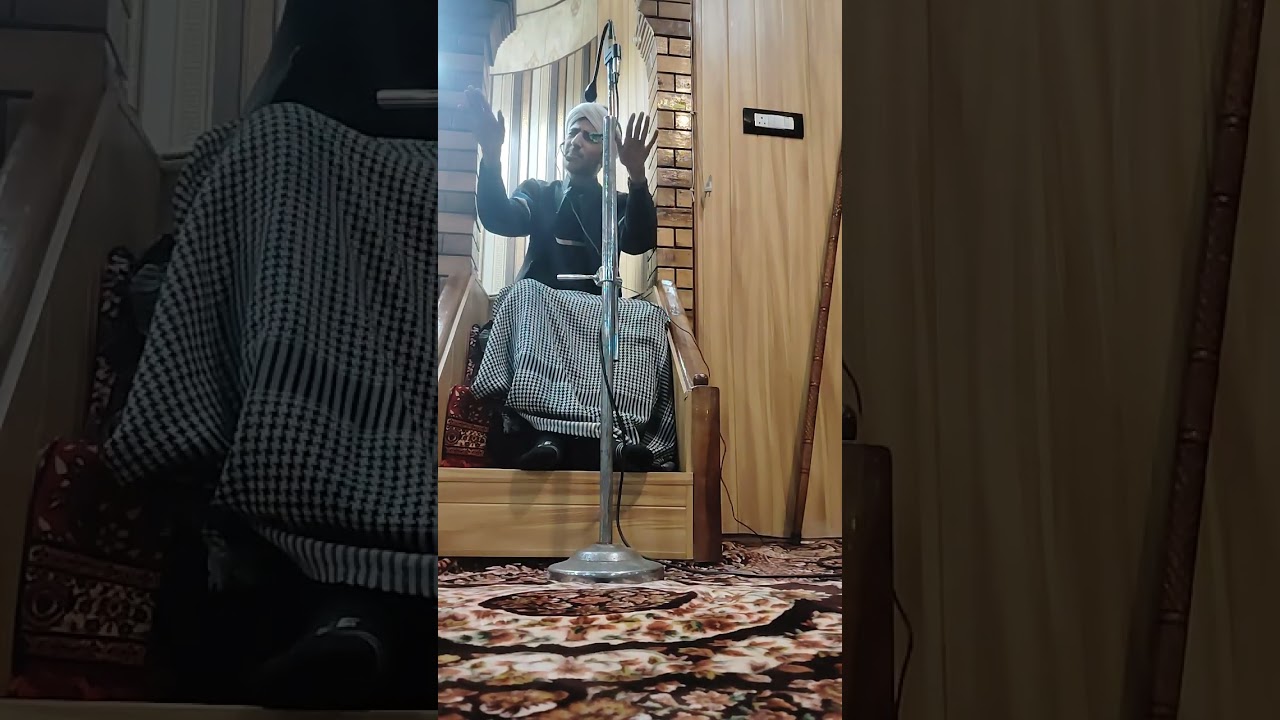 Yasir raza sahab At khanabal anantnag -- at the time of JUMMAH MUBARAK --