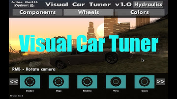 GTA San Andreas Visual Car Tuner Mod installation + Gameplay