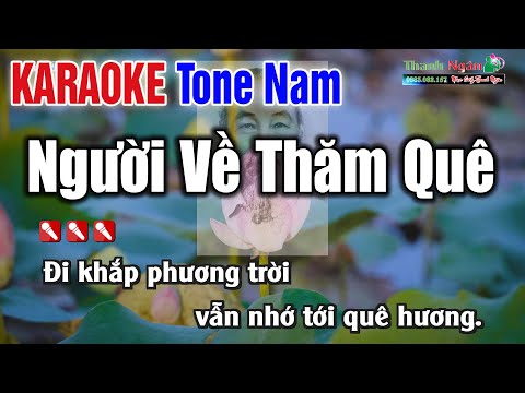 Karaoke Người Về Thăm Quê - Người Về Thăm Quê Karaoke Tone Nam - Karaoke Nhạc Sống Thanh Ngân