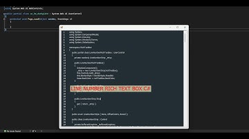 [C#] Show Line Number in RichTextBox Winform | laptrinhvb.net