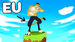 USEI SÓ DEVIL FRUIT ZOAN EM APENAS UM BLOCO DE ONE PIECE