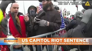Retired NYPD officer gets 10 year jail sentence - longest for US Capitol Hill riots