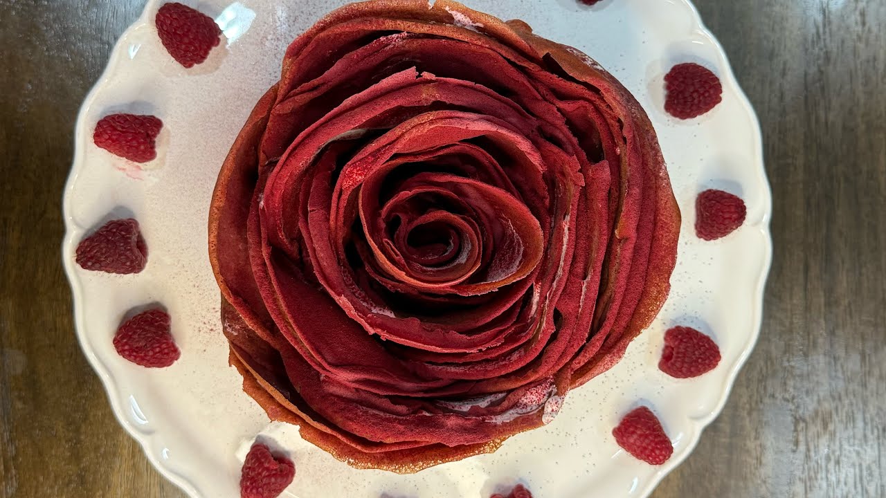 Rose cake 🌹for Valentine’s Day #valentinesday #homemade #rose