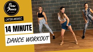14 MIN Latin Party Energy Boost Fun Dance Workout - Hustle, Samba, Jive, Rumba | Easy Follow Along