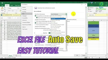 How to Make Excel file Auto Save Windows 10 New Video 2023 || How to Technology Easy Tutorial