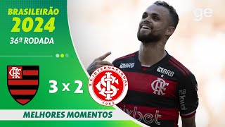 Thumbnail for FLAMENGO 3 X 2 INTERNACIONAL | MELHORES MOMENTOS | 36ª RODADA BRASILEIRÃO 2024 | ge.globo