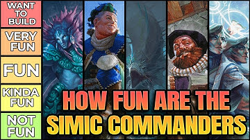 Which Simic Commander Is The Most Fun? | EDH Tier List | MTG
