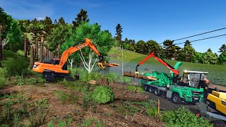 FS25 - Map Hutan Pantai 045 - Forestry, Farming and Construction - LS25