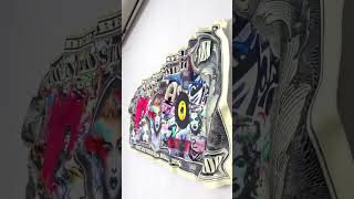 تابلو دفرمه صددلاری طرح مدونا - Crumpled Art