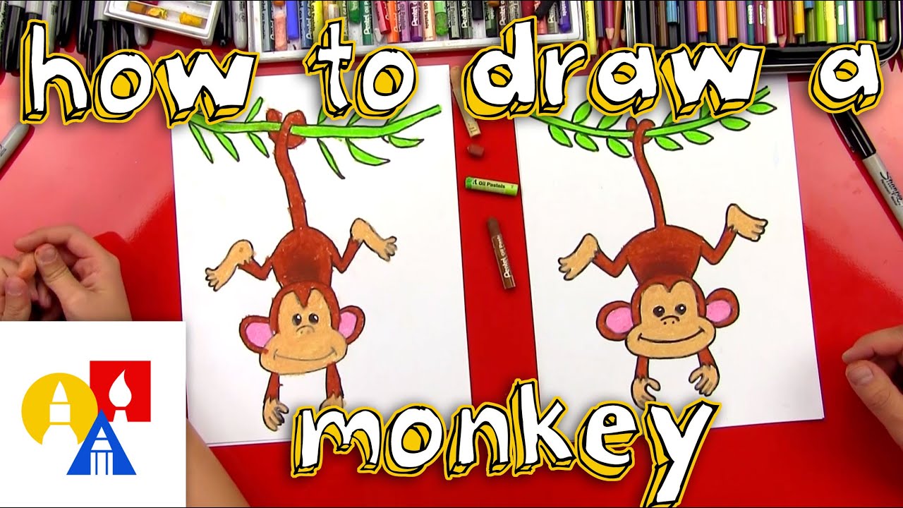 How to draw a monkey - Fun with Mama