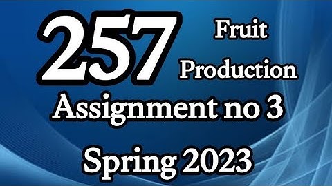 AIOU Code 257 solved Assignment No.3 Spring 2023 #aiou #aiousolveassignments
