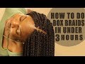 How to Crochet Box Braids On Yourself Tutorial: LOOKS REAL! FAST!