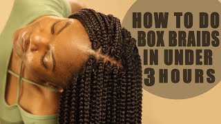 How to Crochet Box Braids On Yourself Tutorial: LOOKS REAL! FAST!