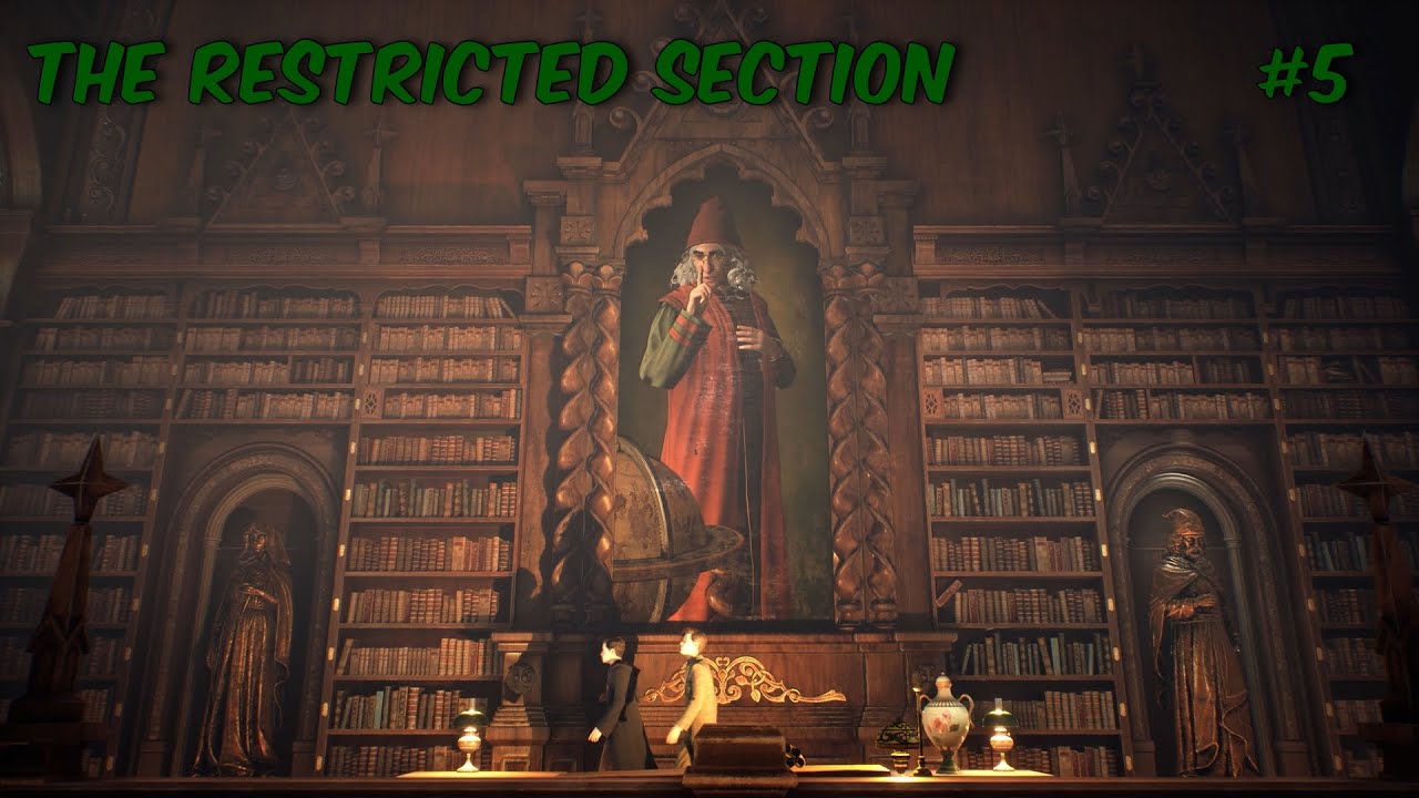 Resticted Section Tom Riddle Library THE RESTRICTED SECTION - Part 5 | Hogwarts Legacy - YouTube