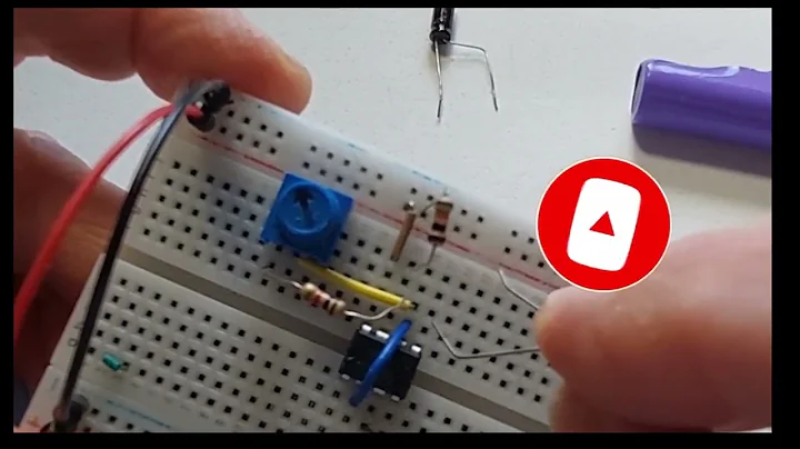555 Timer LED Blinker with Potentiometer Control Astable Mode