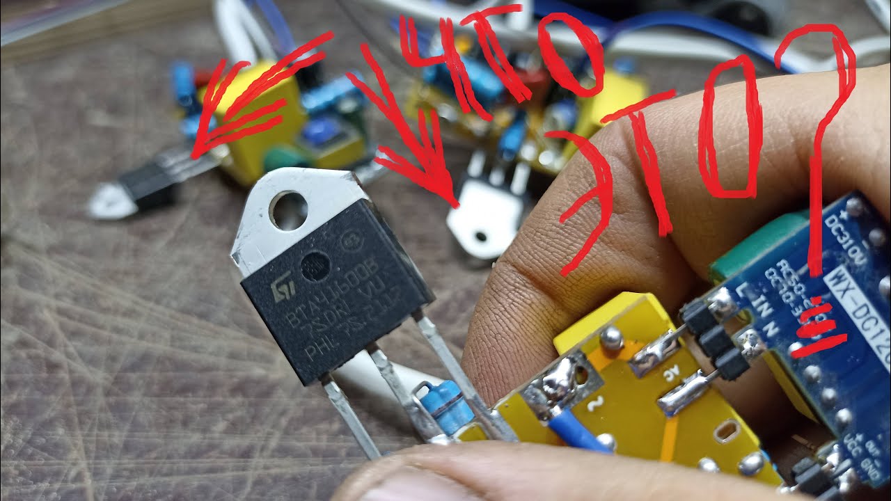 ТАКОЕ вообще возможно??? НЕРЕАЛЬНО!!!!! Симистор с симметричными ногами ...