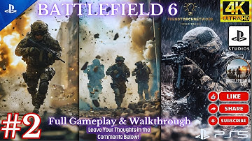 Battlefield 6: Full Gameplay & Walkthrough PT.2 (Campaign Missions) Operation Gladius & Night Raid