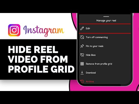 How To Hide Instagram Reel Video From Profile Grid 2026 
