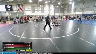 62 Lbs Champ. Round 1 - Sarai Cortez, CA Vs Bailey Chafin, OR D40b