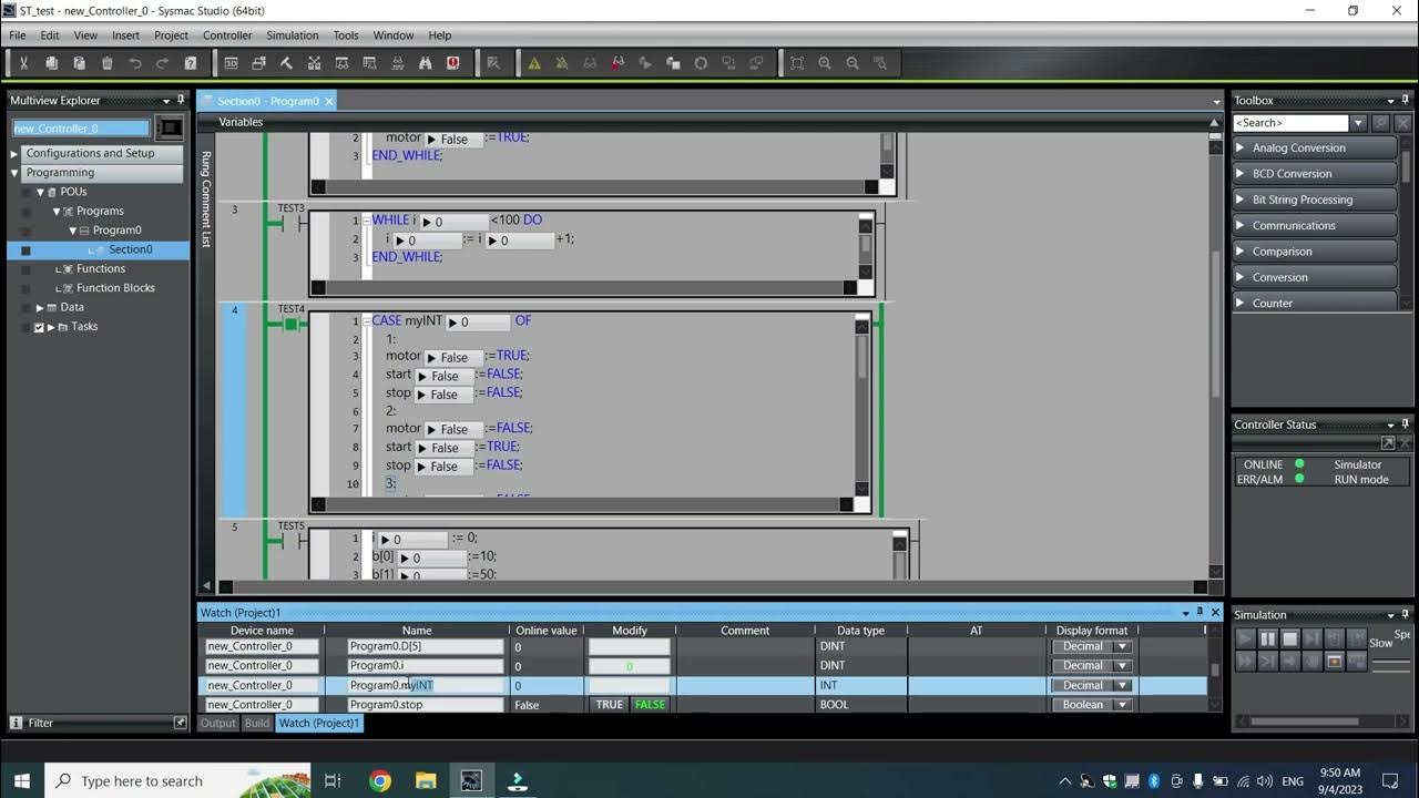 sysmac studio STL programming #plc #programming - YouTube