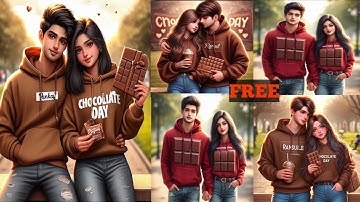 Create 3D Ai Happy Chocolate 🍫 day | Images Creator 2024 | happy chocolete day | bing image creator