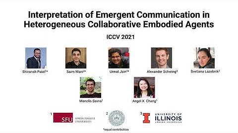 Interpretation of Emergent Communication in Heterogeneous Collaborative Embodied Agents