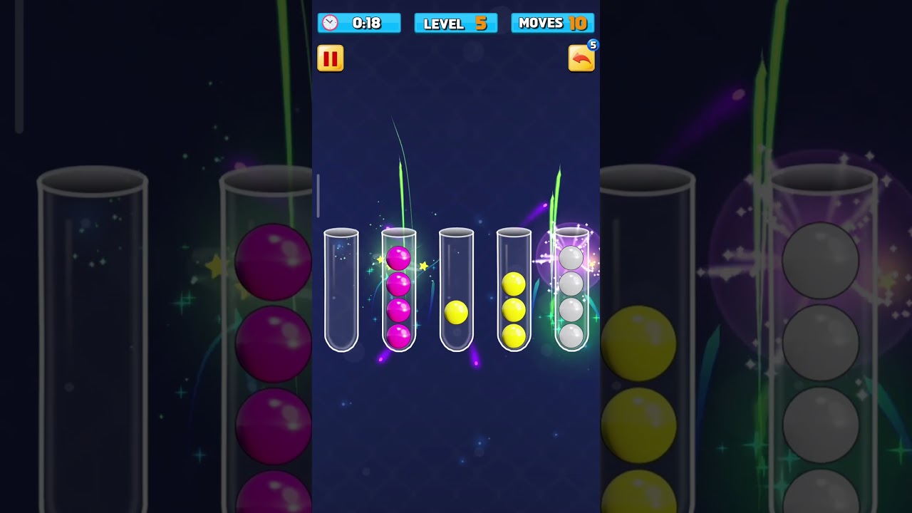 Ball Sort Color Sorting Game - Gameplay Level 5