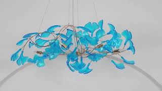 Acrylic Ginkgo Leaf Chandelier | Nature Inspired Luxury Lighting for Modern Homes screenshot 5