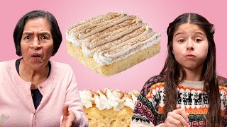 Latinos Try Crumbl Tres Leches Cake for the First Time | Crumbl