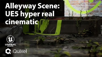 Alleyway scene- 4k Unreal Engine realistic scene