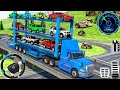 Car transport truck driver simulator  cargo transporting trailer truck driving android gameplay