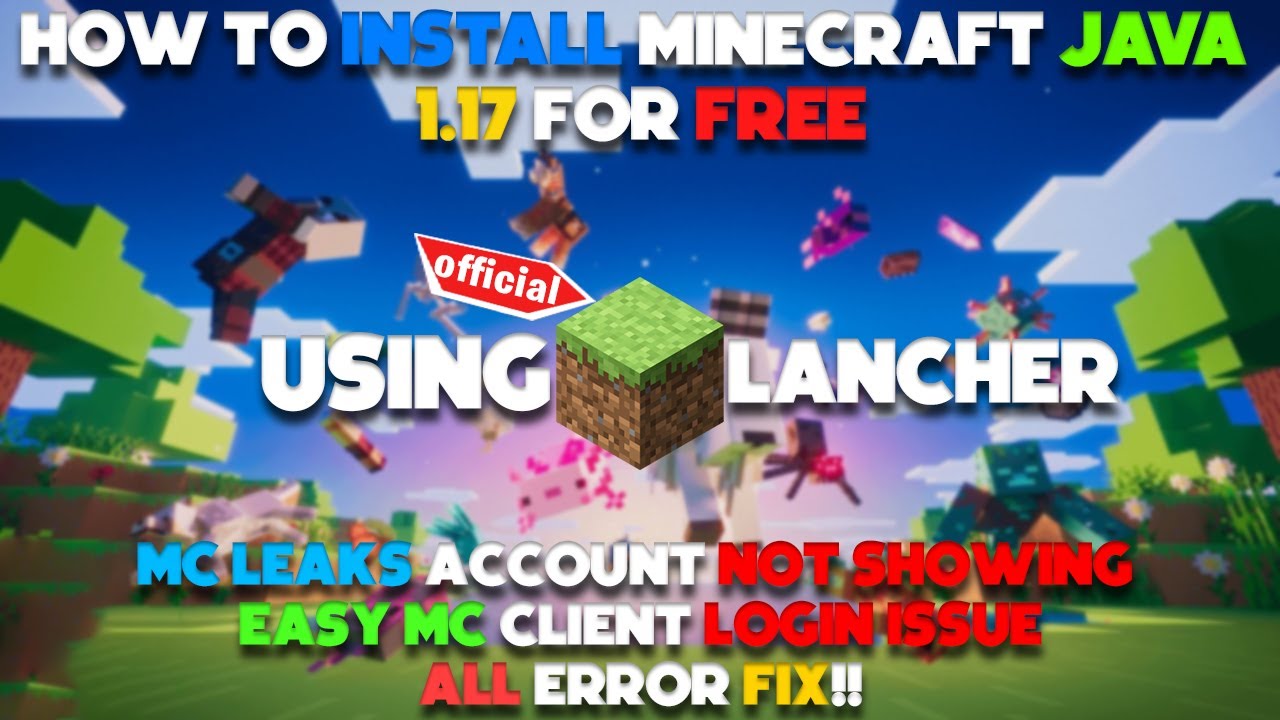 How to download minecraft java (1.17) For free | Easy installation ...