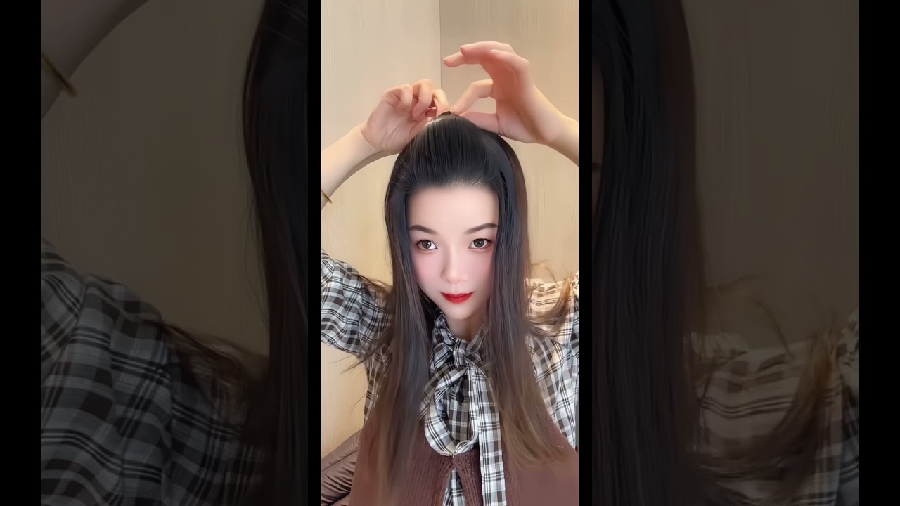 Short Hair &Long hair Style 💙 New Hair Style Girls Simple And Easy 