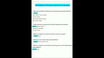 ServiceNow CSA Exam Latest 2025  2026 Update Questions and Verified Answers  100 Correct  Grade A836