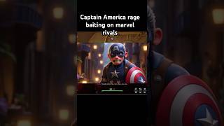 Captain America rage baiting in marvel rivals #gaming #marvelrivalsfunnymoments #marvelrivalstroll