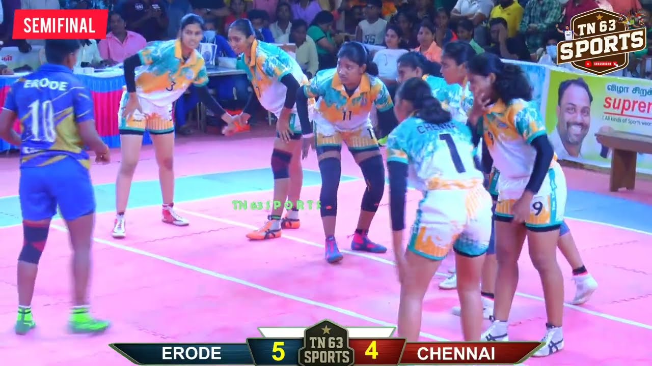 CHENNAI {VS} ERODE/SEMI FINAL - WOMENS CHAMPIONSHIP 2025 #sports #kabaddi 