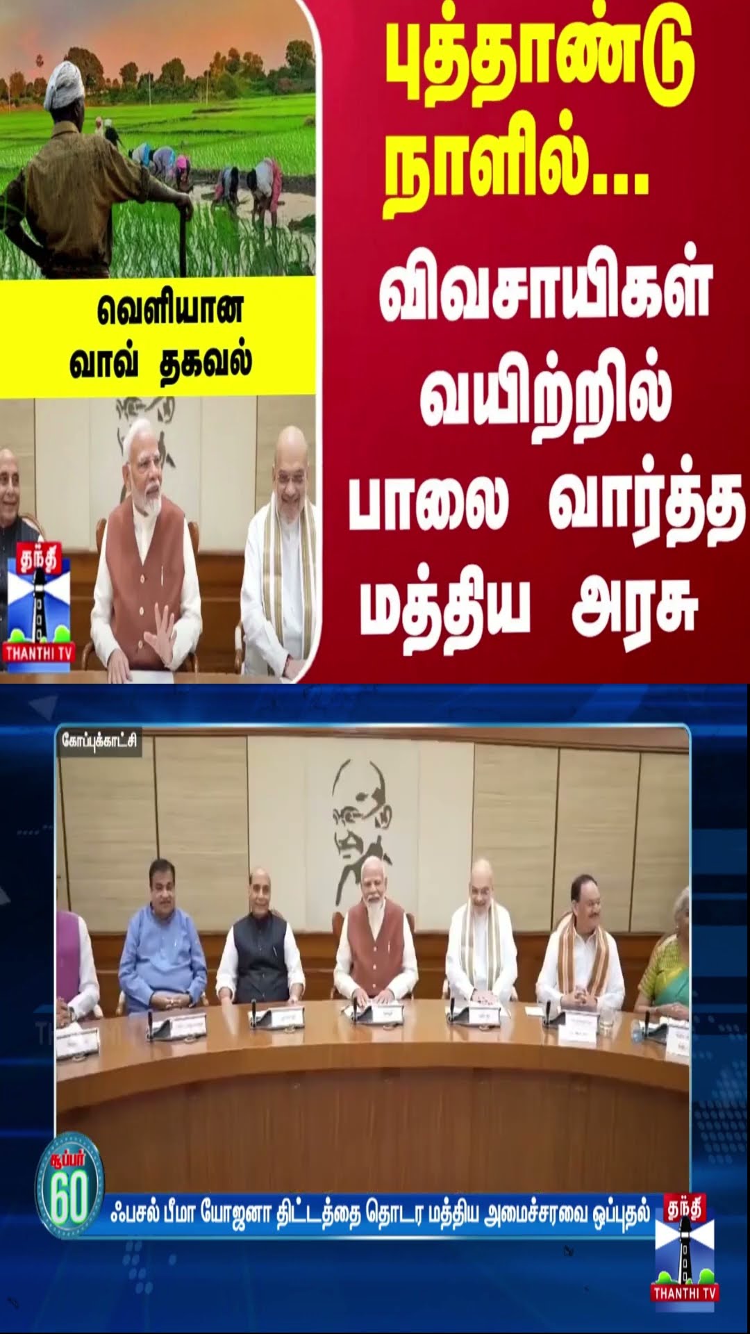 புத்தாண்டு நாளில்... விவசாயிகள் வயிற்றில் பாலை வார்த்த மத்திய அரசு - வெளியான வாவ் தகவல்