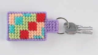 Needlepoint Basics: Plastic Canvas Keychain