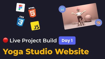 Live Project Build - Yoga Studio (Day 1) - Make a Website from Scratch using HTML CSS JS| DoCoNation