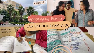 Law School Exam Prep l Surprising my Parents | NLU Delhi Vlog 04
