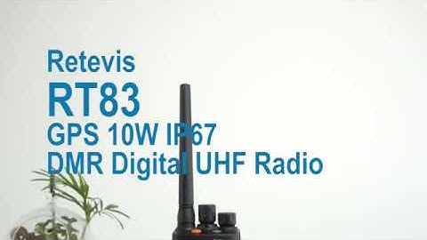 RT83(GPS) 10W IP67 DMR Digital UHF Radio