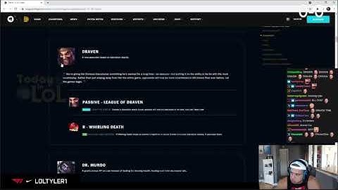 Tyler1 reacts to Draven Buff