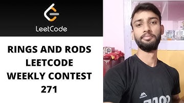 LEETCODE  RINGS AND RODS WEEKLY CONTEST 271 |  2103 .