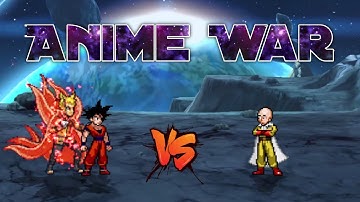 Goku DBS V3.5 OP & Naruto Baryon V3 VS Saitama OP in Jump Force Mugen