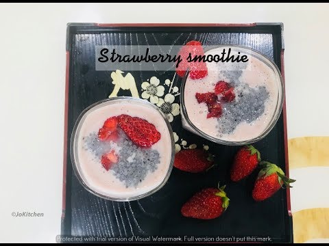 no-sugar-strawberry-basil-seed-smoothie-|-how-to-make-strawberry-smoothie-in-tamil-|-paleo-smoothie