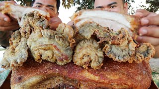 OUTDOOR COOKING | 2KG CHCHARON BULAKLAK + CRISPY PORK BELLY MUKBANG (HD)