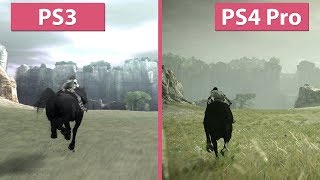 [4K] Shadow of the Colossus – PS3 vs. PS4 Pro Cinematic Mode Graphics Comparison